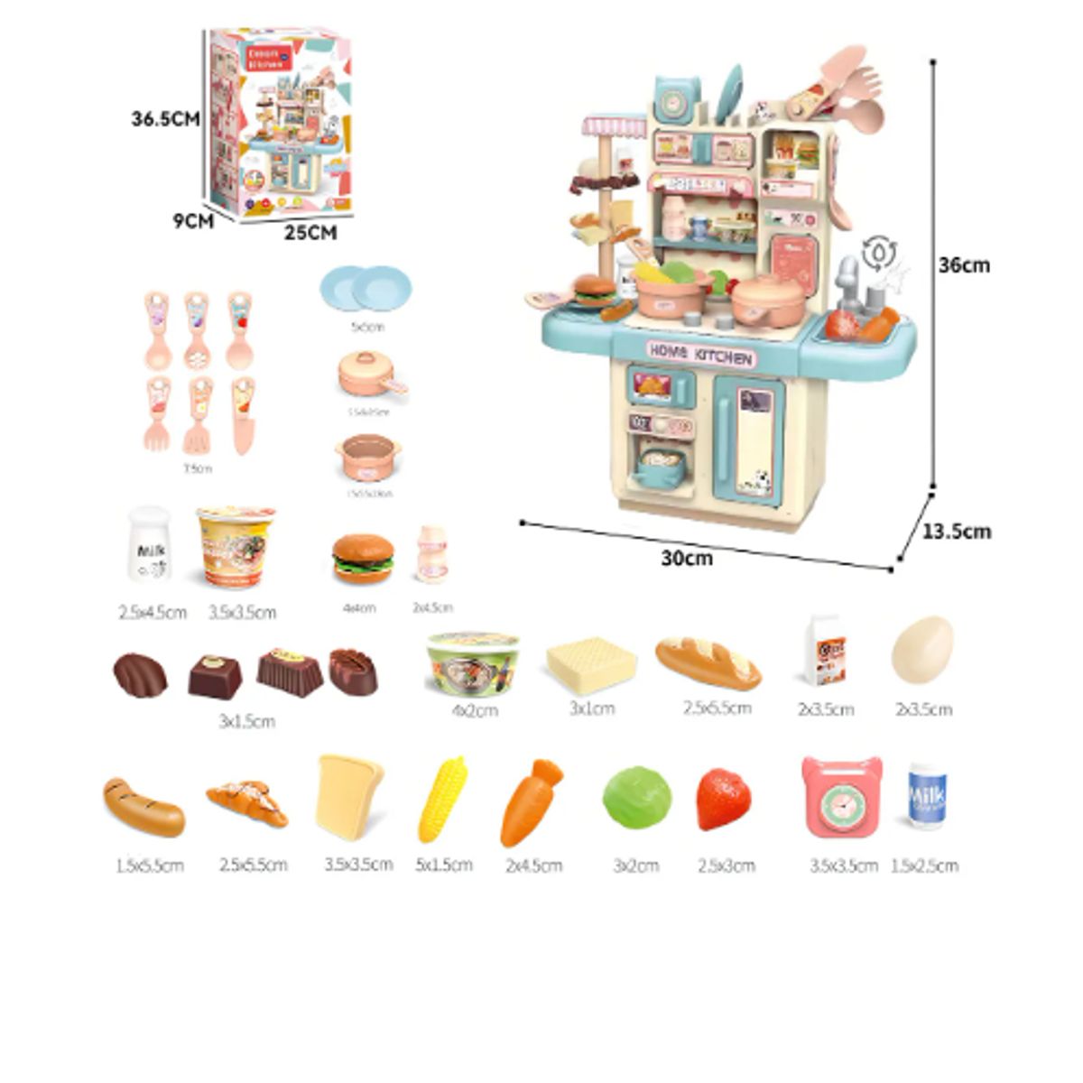 GENERICO - Cocina De Juguete Kitchen 32pcs Juego De Niñas Niños