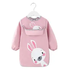 GENERICO - Delantal Babero Largo Manga Larga Impermeable De Animales