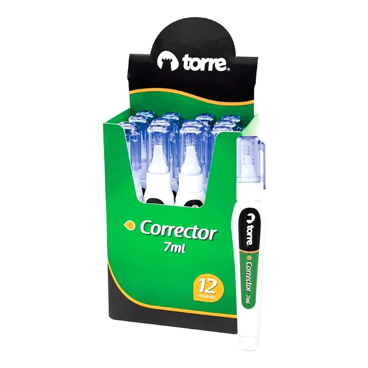 GENERICO - Corrector Lápiz 7ml Caja 12 Unidades Torre