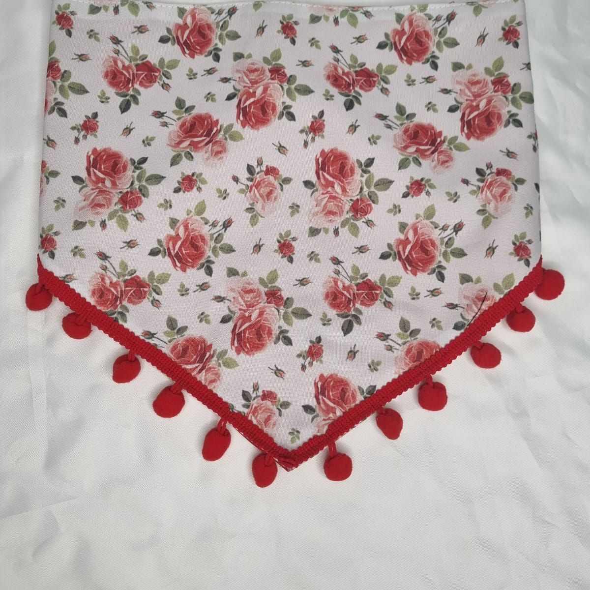 EL MUNDO DE EMMA - Bandana mascota rosas rojas talla XXS