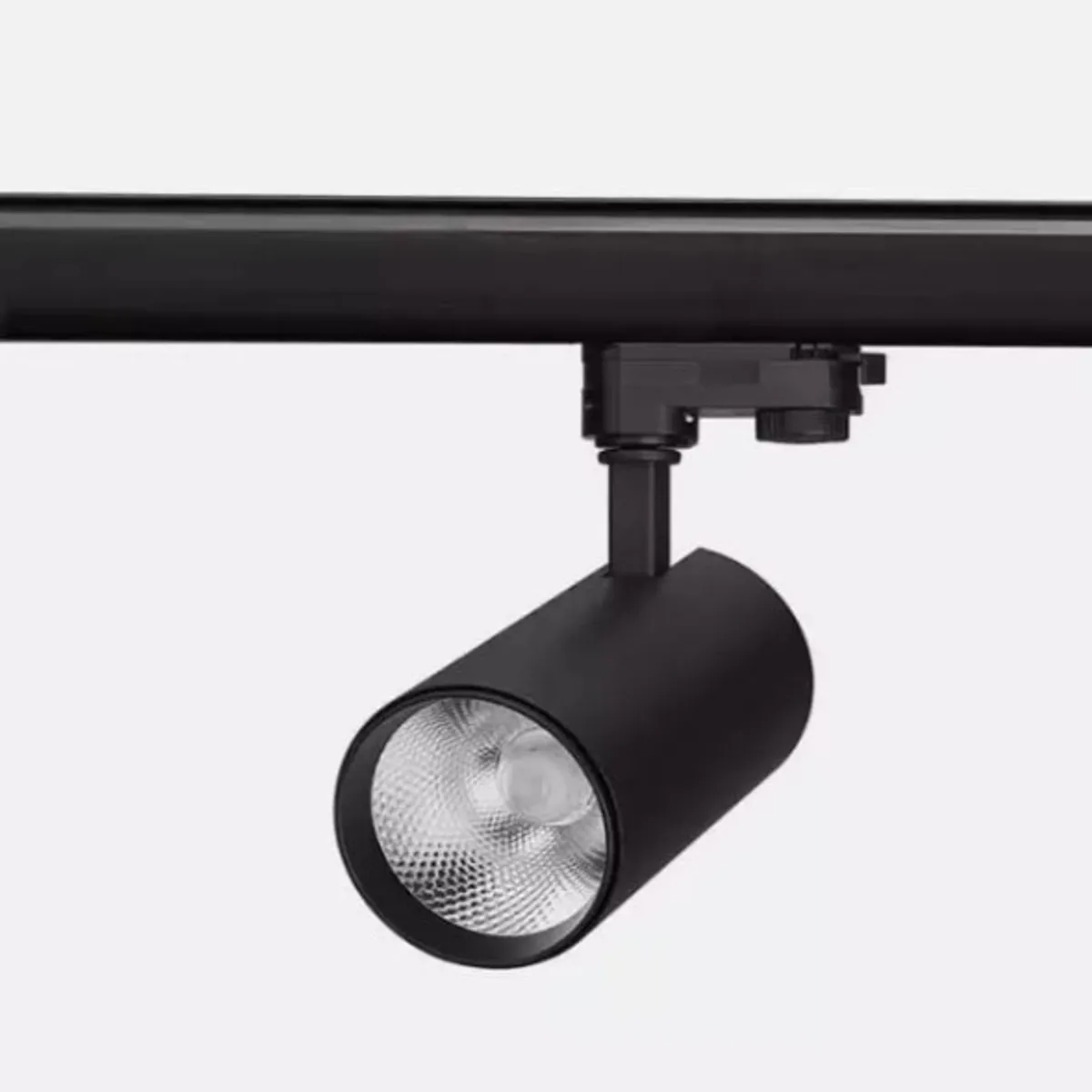 GENERICO - Foco Riel Trifásico Negro 20w 3000k Luz Cálida Profesional Negro Cálida
