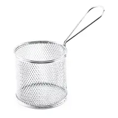 GENERICO - Mini Cesta Para Servir Papas Fritas Nuggets Canastos 10x10cm