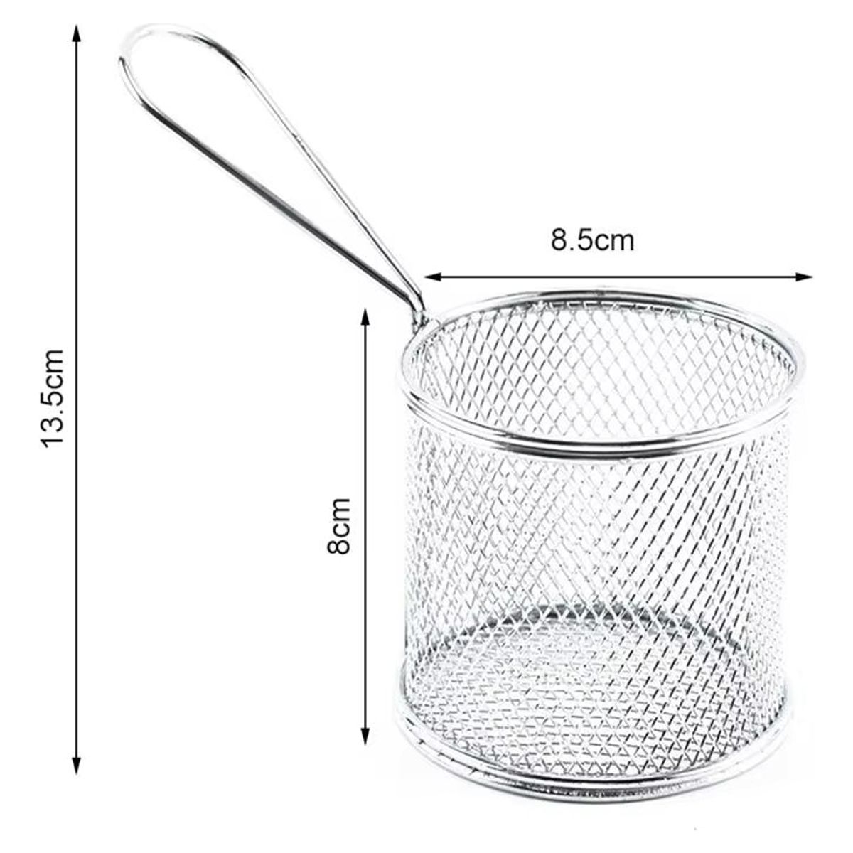 GENERICO - Mini Cesta Para Servir Papas Fritas Nuggets Canastos 10x10cm