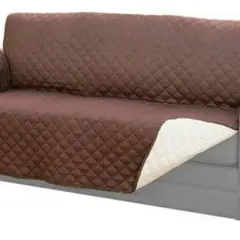 GENERICO - Funda Cobertor Cubre Sofa Protector Reversible 3 Cuerpos Marron - 262420
