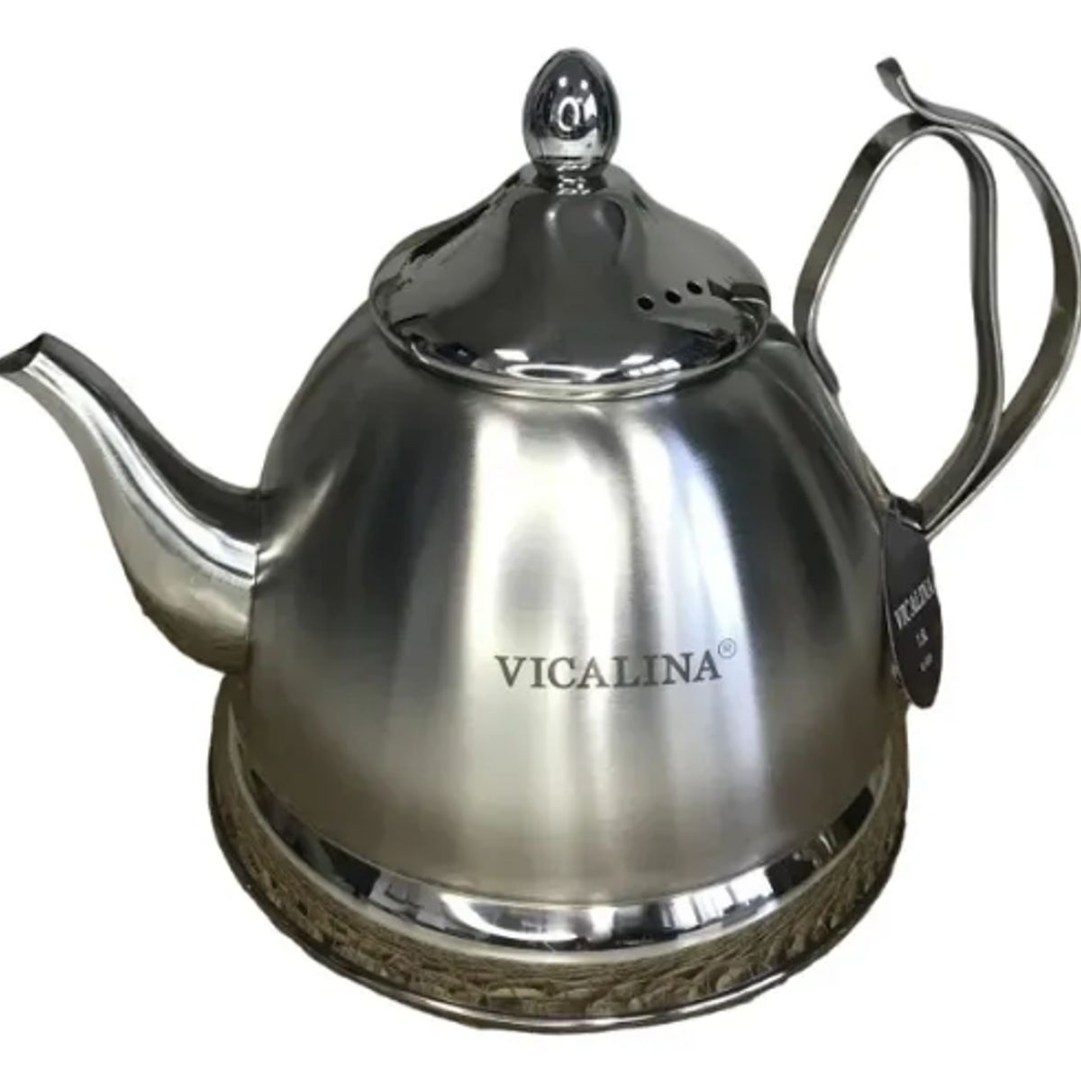 GENERICO - Tetera Con Infusor Acero Inoxidable 1,5 Litros Vl-9335 Plateado