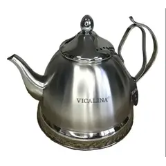 GENERICO - Tetera Con Infusor Acero Inoxidable 1,5 Litros Vl-9335 Plateado
