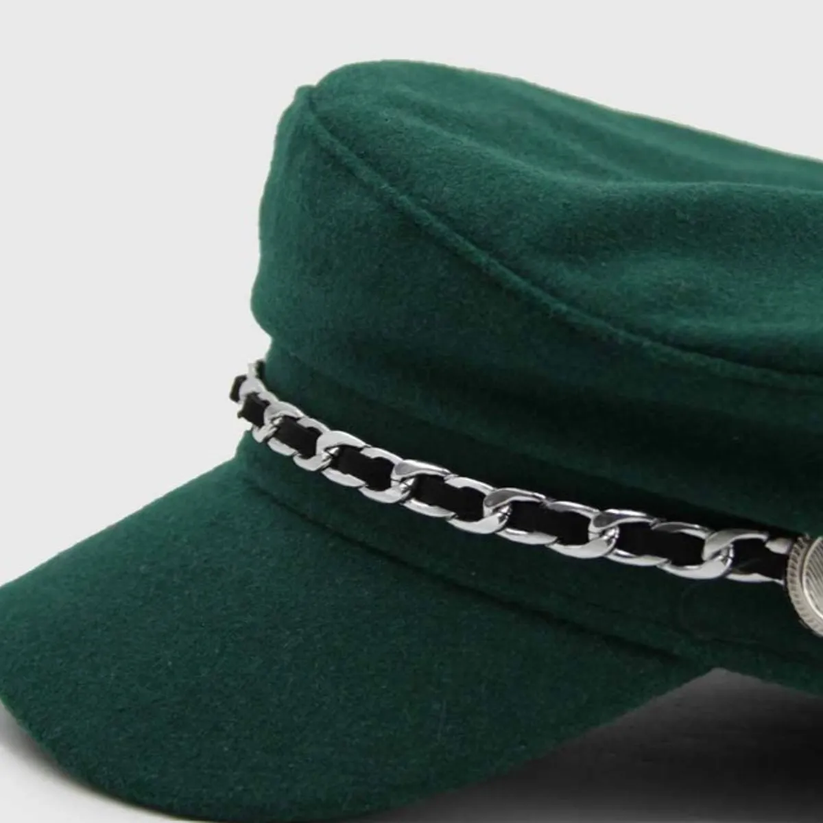 DULCE RESPLANDOR - SET BOINA MILITAR - BUFANDA NEGRO