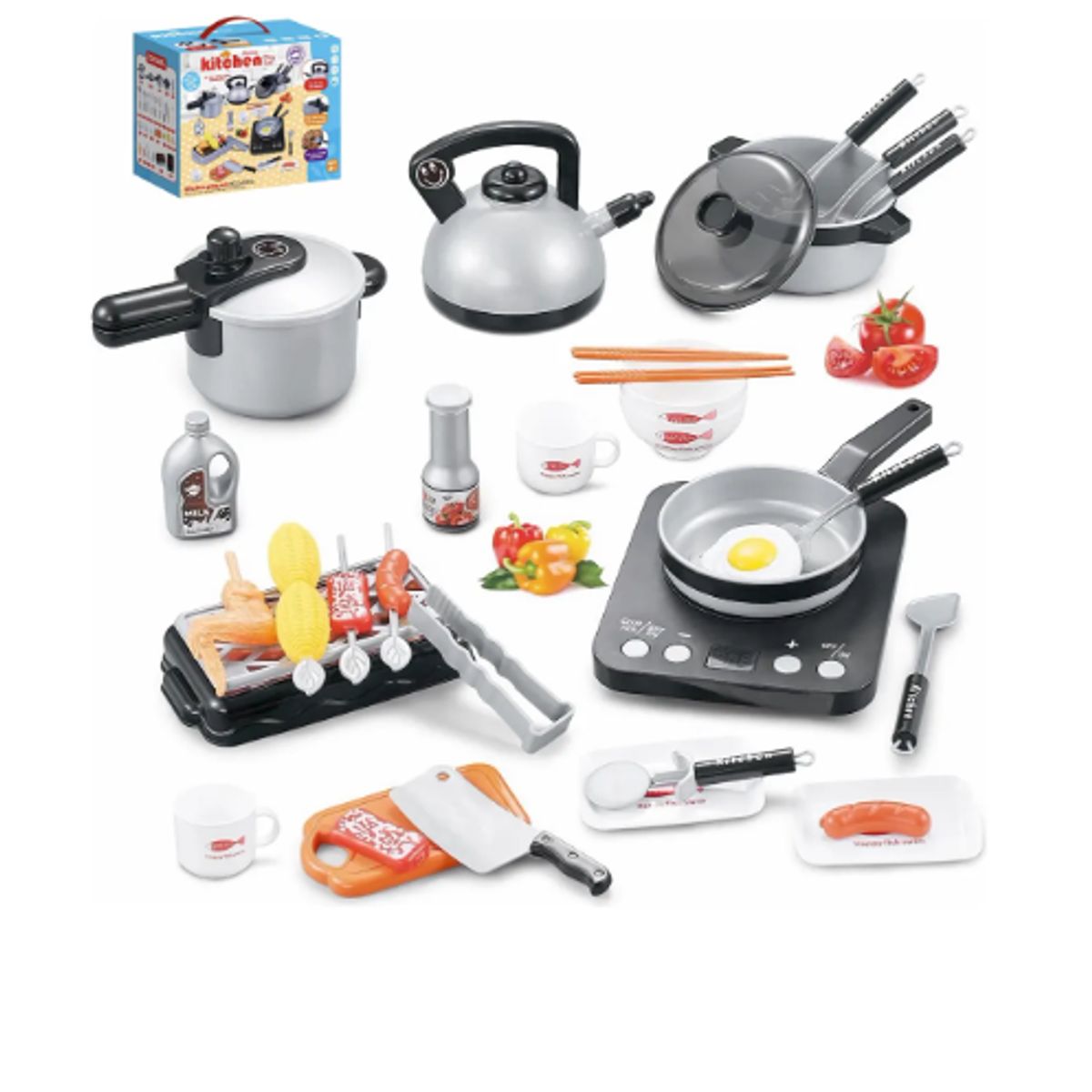 GENERICO - Set De Cocina De Juguete 36pcs Niños Juego De Mini Chef