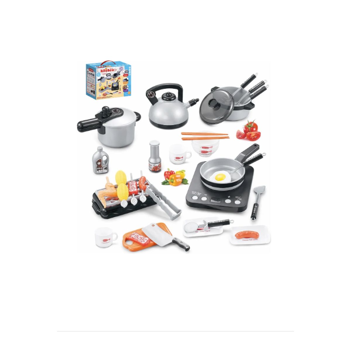 GENERICO - Set De Cocina De Juguete 36pcs Niños Juego De Mini Chef