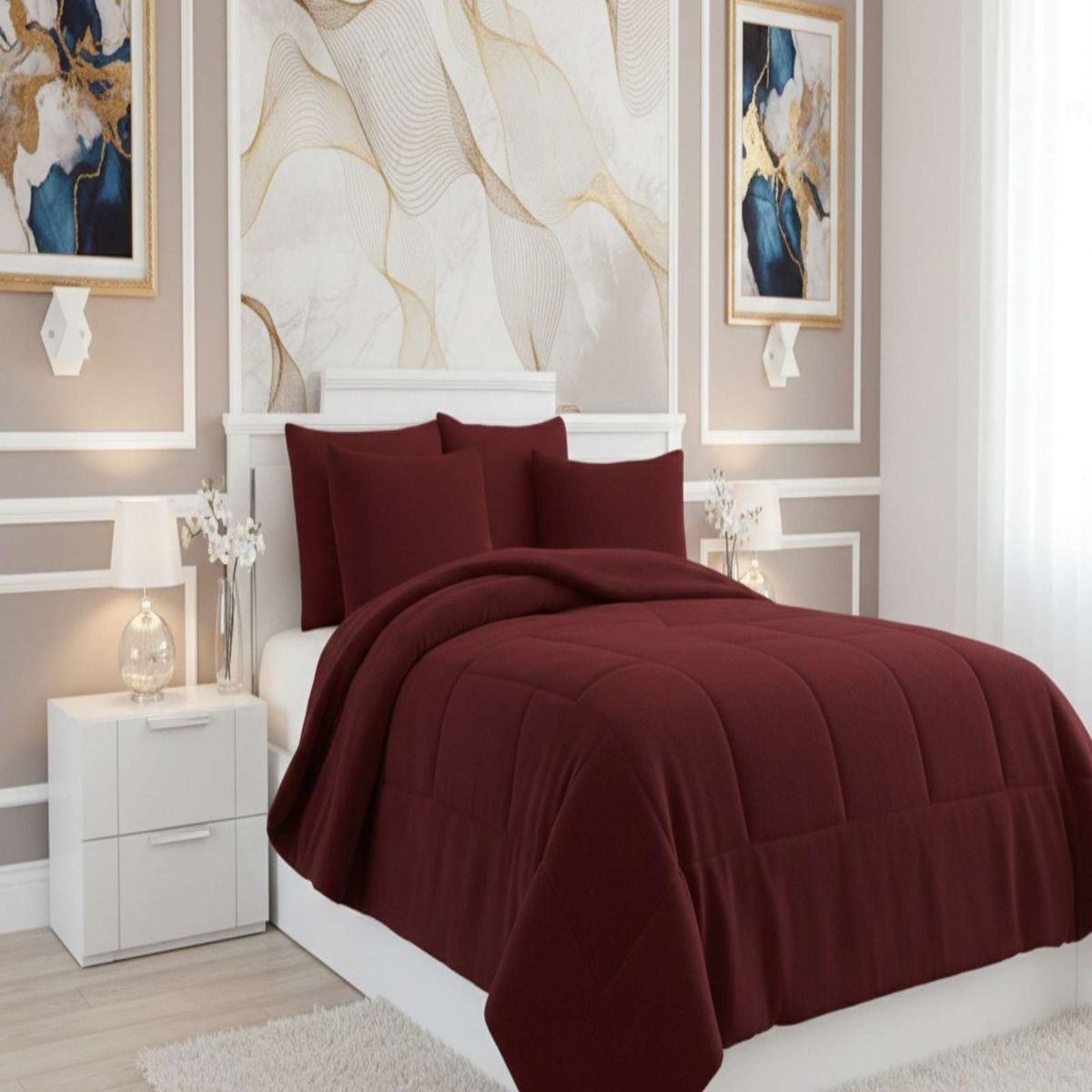 GENERICO - Cubrecama Premium Plush y Chiporro - Invierno King