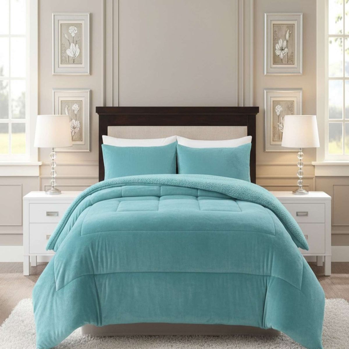 GENERICO - Cubrecama Premium Plush y Chiporro - Invierno King