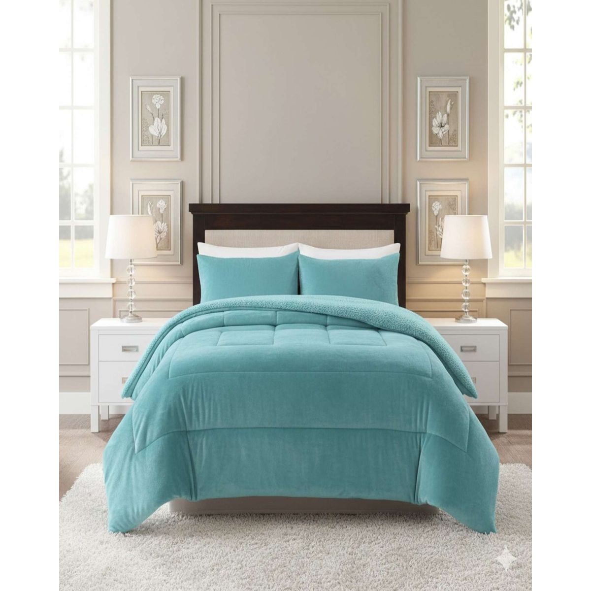 GENERICO - Cubrecama Premium Plush y Chiporro - Invierno King