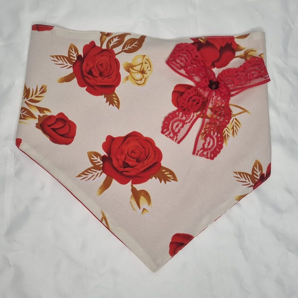 EL MUNDO DE EMMA - Bandana mascota rojo lazo talla L