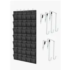 GENERICO - Zapatero Colgante Puerta Closet Organizador 35 Negro Negro