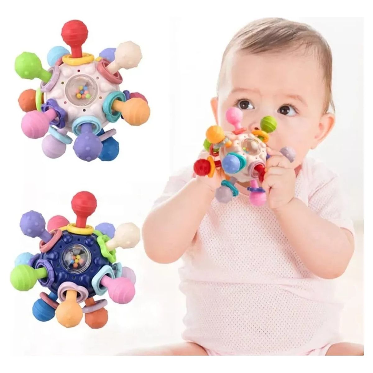 GENERICO - Juguetes Sensoriales Para Bebés Montessori 4 En 1 Pelota