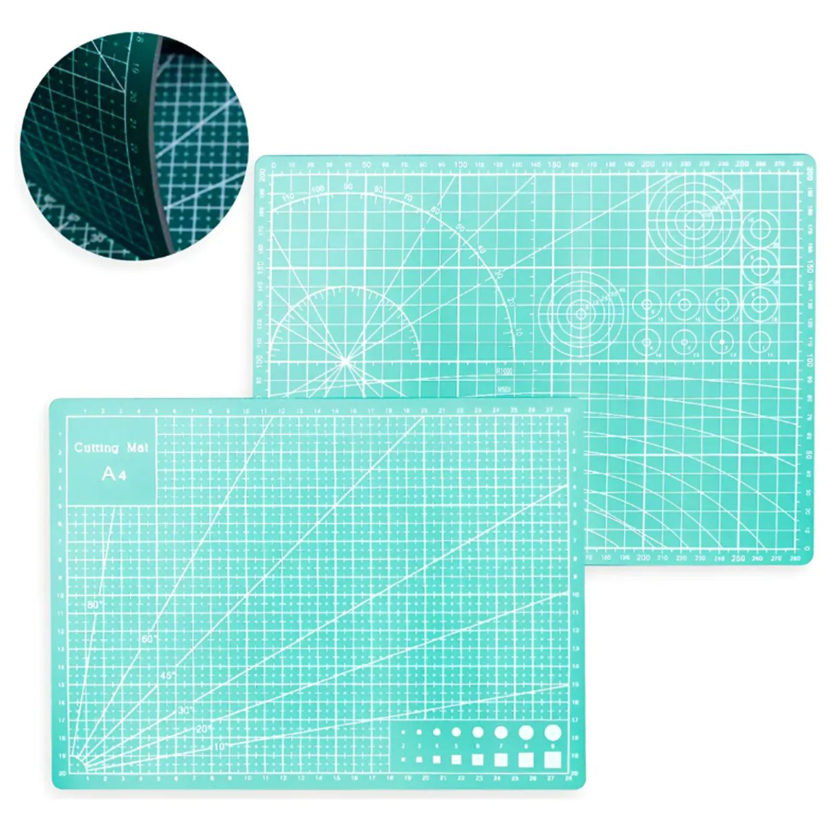 GENERICO - Base Salva Corte Tabla De Corte Tapete Mat A3 30x45cm Color Agua