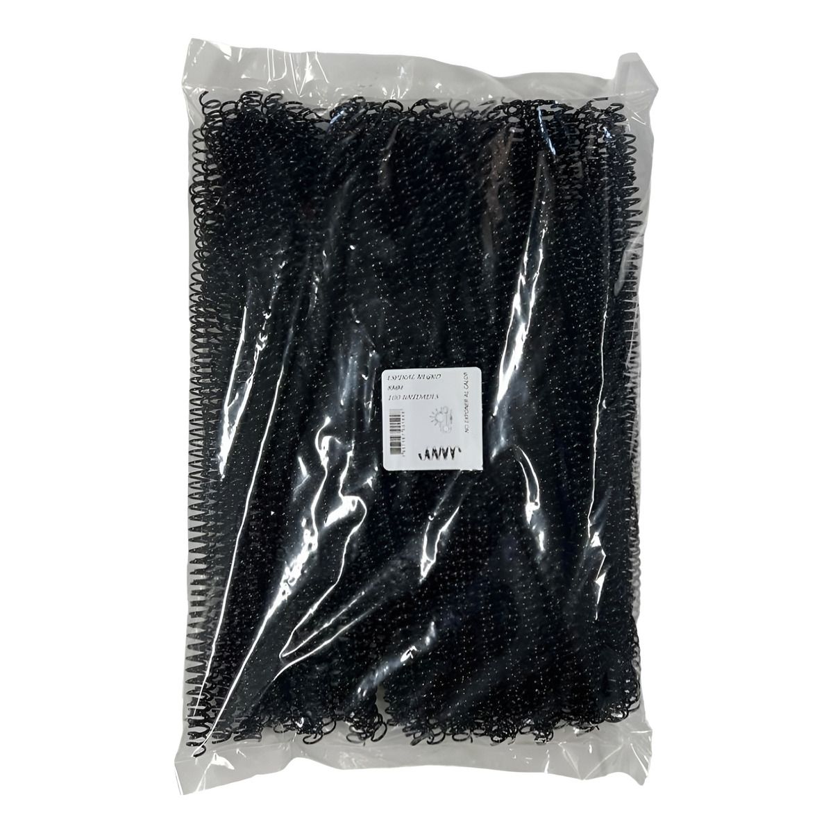 GENERICO - Espirales Plásticos Para Encuadernar 8, 10, Y 12 Mm Negros