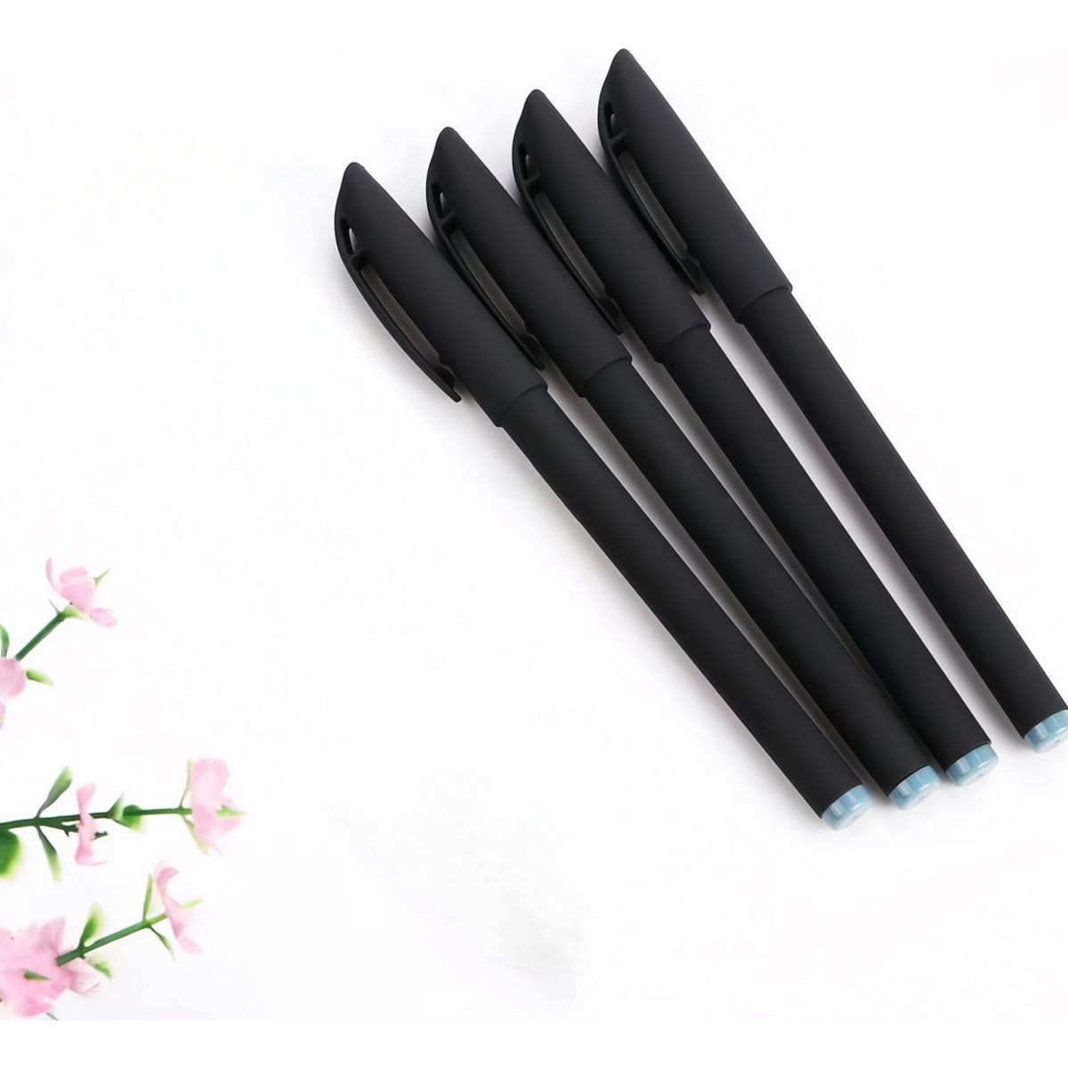 GENERICO - Pack De 40 Lapiceros De Gel 0.5mm - 20 Negros + 20 Azules Negro Negroazul