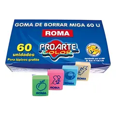 GENERICO - Goma Borrar Miga Proarte X60 Unds