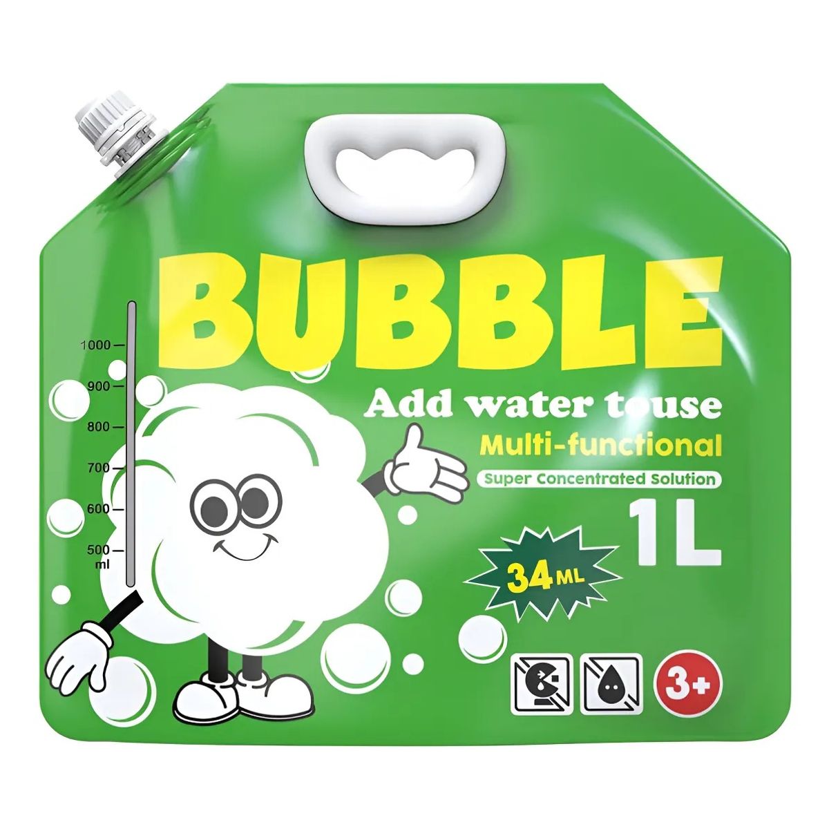 GENERICO - Líquido De Burbujas Concentrado Rinde 1 Litro Burbuja