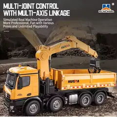 GENERICO - Camión Metálico 26CH + Grúa Multifunción (Modelo 1538)