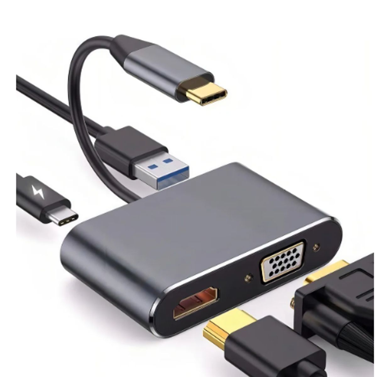GENERICO - Adaptador Usb C-hub Hdmi Pc Hd Puerto De Expansión 4 En 1