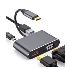 GENERICO - Adaptador Usb C-hub Hdmi Pc Hd Puerto De Expansión 4 En 1
