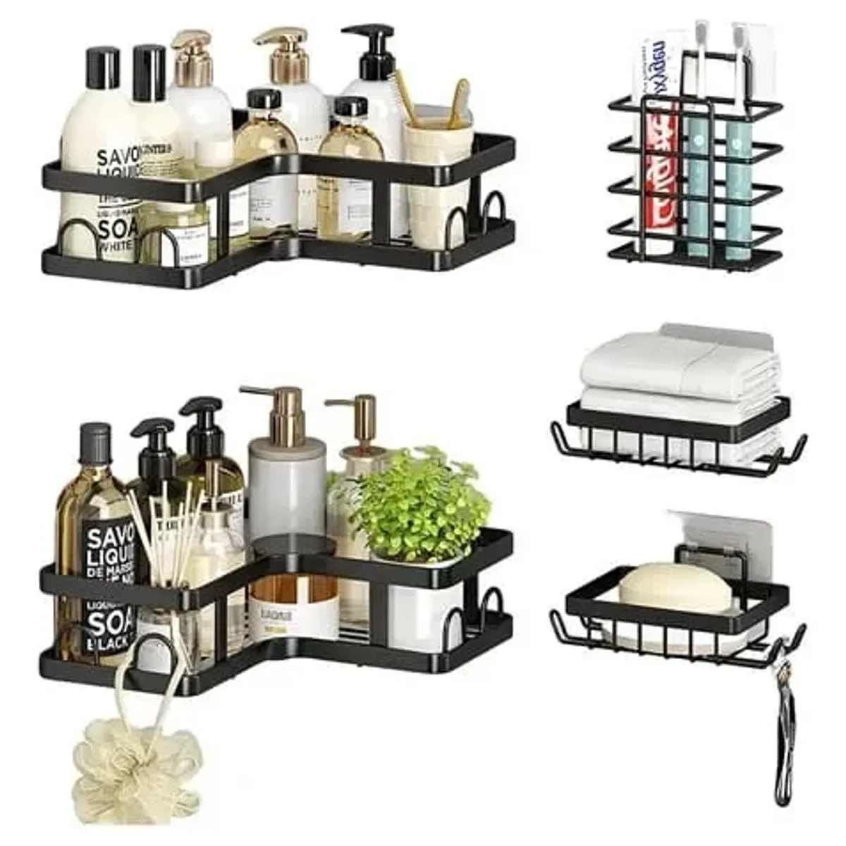 GENERICO - Organizador para Baño 5 piezas