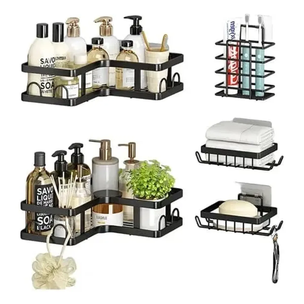 GENERICO - Organizador para Baño 5 piezas