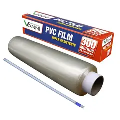 GENERICO - Papel Alusa Film Transparente con Cortador Plástico de Cocina 28 cm x 300 m