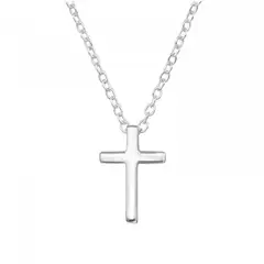 GOIA - Collar Cruz Colgante plata