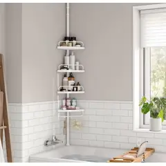 GENERICO - Organizador esquinero telescópico para baño