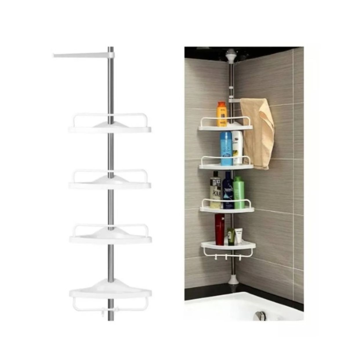 GENERICO - Set Estante Organizador Ducha Esquinero De Ducha Multiuso