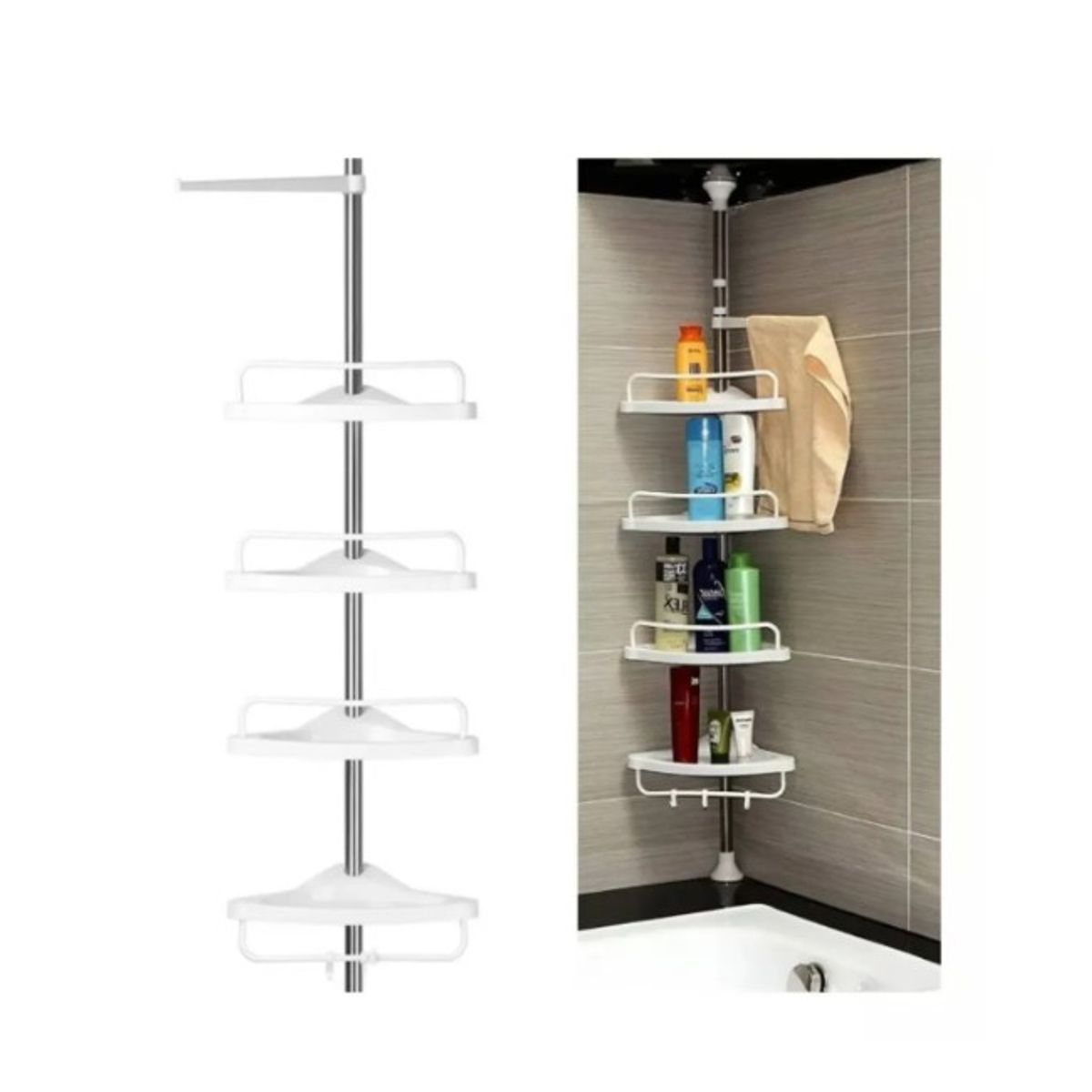 GENERICO - Set Estante Organizador Ducha Esquinero De Ducha Multiuso