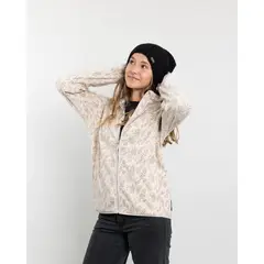 POLEMIC - Poleron mujer polar Fantasia medio cierre Leaf