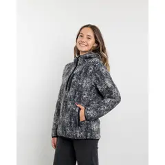 POLEMIC - Poleron mujer Polar estampado Sherpa medio cierre