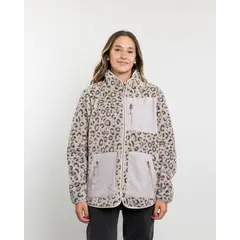 POLEMIC - Poleron mujer Polar estampado Sherpa full cierre
