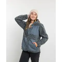 POLEMIC - Poleron mujer Polar estampado Sherpa full cierre
