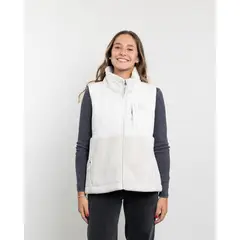 POLEMIC - Poleron mujer Polar sin mangas Vest Sherpa acolchado