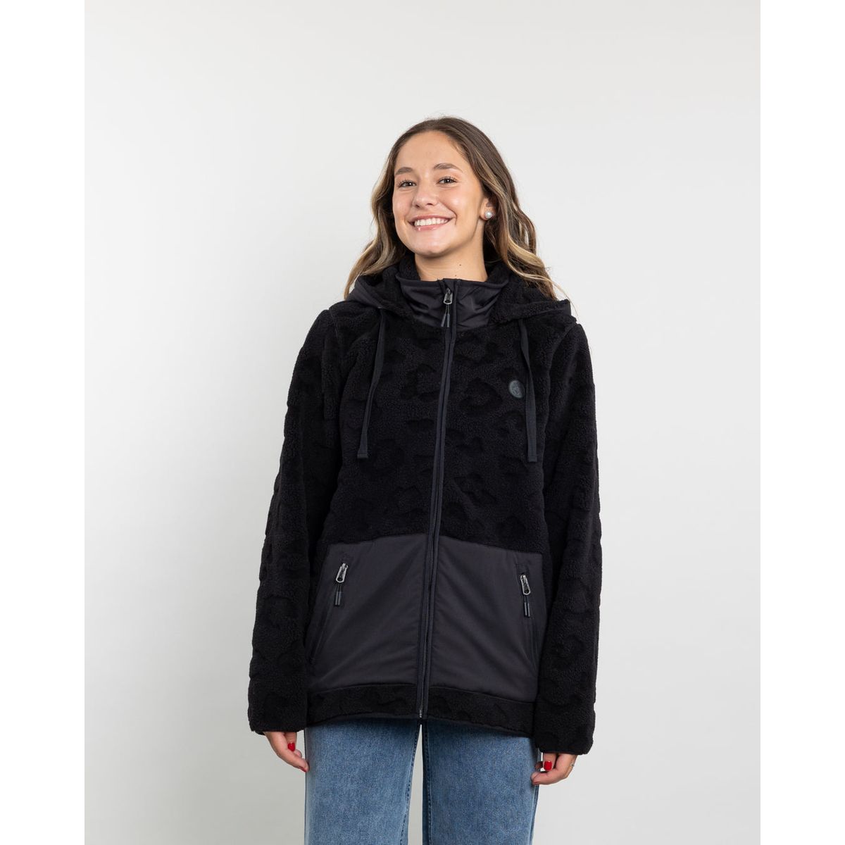 POLEMIC - Poleron mujer Chaqueta polar Sherpa Hot Print Polemic