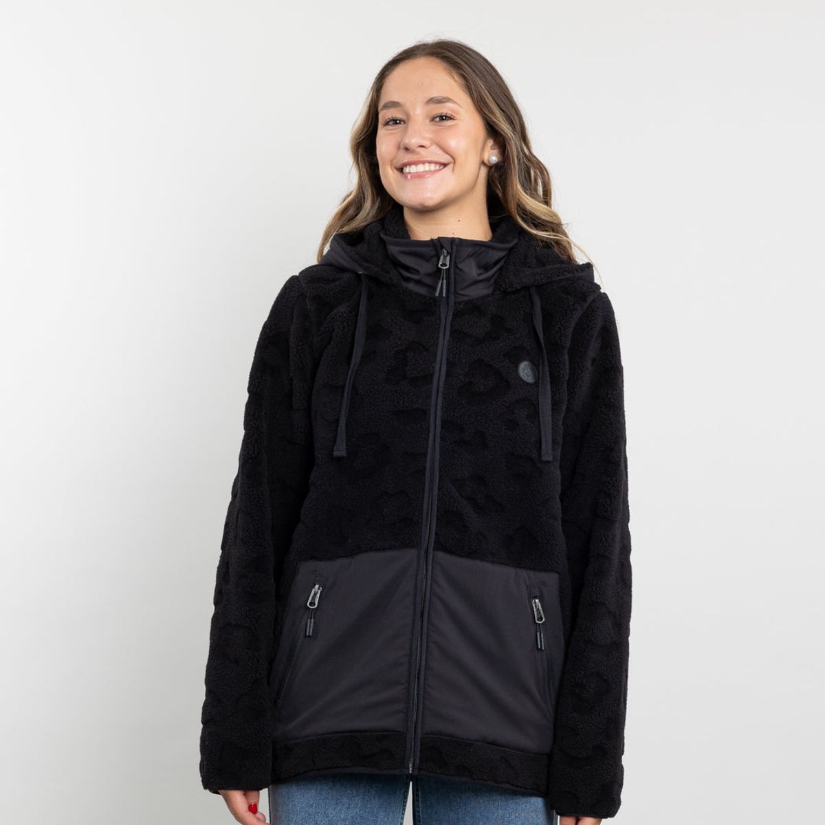 POLEMIC - Poleron mujer Chaqueta polar Sherpa Hot Print Polemic