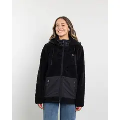 POLEMIC - Poleron mujer Chaqueta polar Sherpa Hot Print