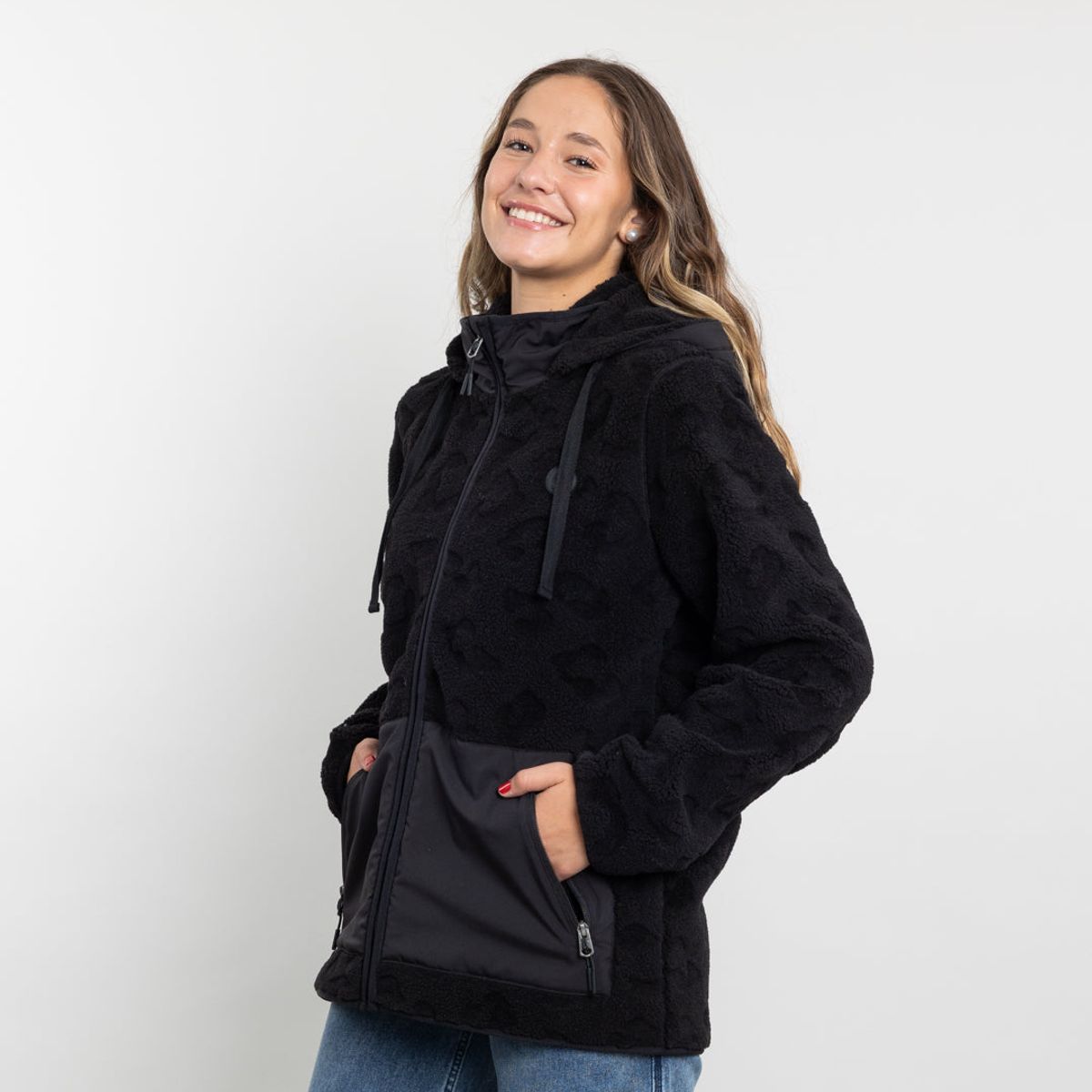 POLEMIC - Poleron mujer Chaqueta polar Sherpa Hot Print Polemic
