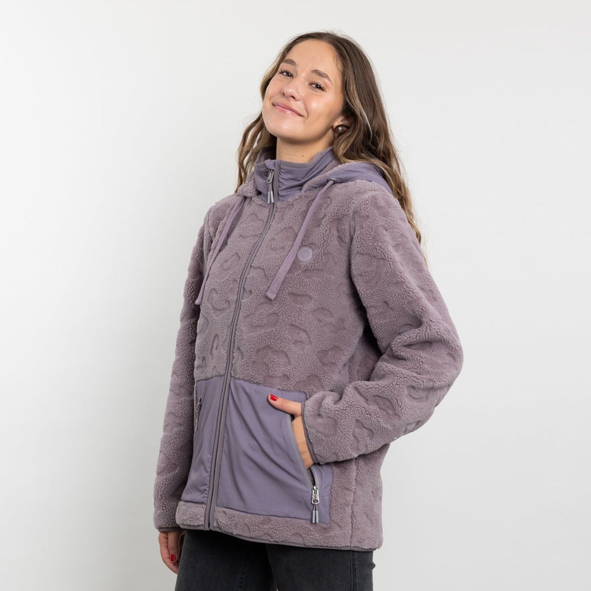 POLEMIC - Poleron mujer Chaqueta polar Sherpa Hot Print Polemic