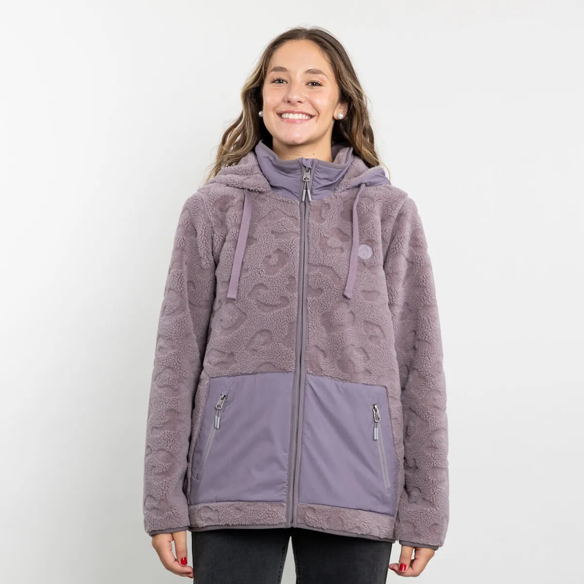 POLEMIC - Poleron mujer Chaqueta polar Sherpa Hot Print Polemic