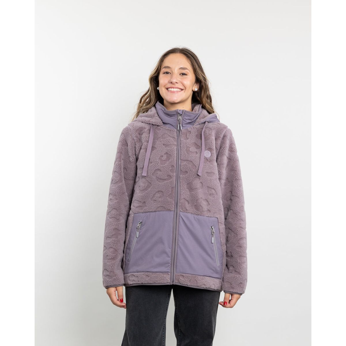 POLEMIC - Poleron mujer Chaqueta polar Sherpa Hot Print Polemic