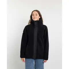 POLEMIC - Poleron mujer Chaqueta de polar cuello alto Sherpa
