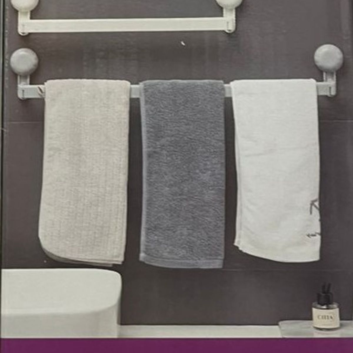 GENERICO - Toallero Multifuncional con Ventosa para baño