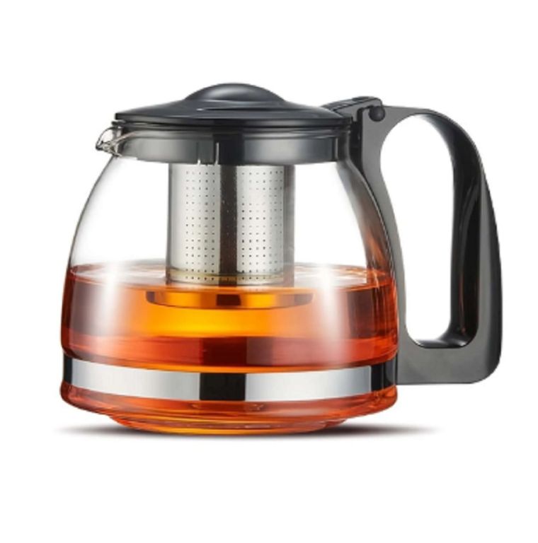 INFUSOR TAZÓN CON FILTRO DE VIDRIO PARA TE Y HIERBAS 1 Litro