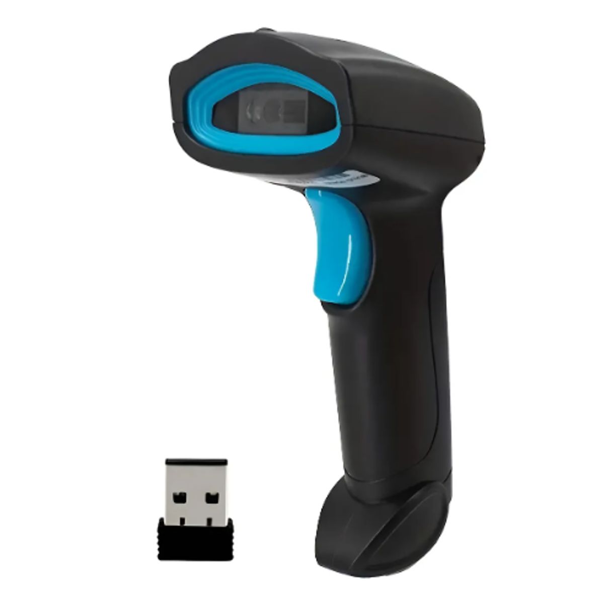 GENERICO - Lector De Código De Barras Escáner Inalámbrico Pistola Láser Negro Usb